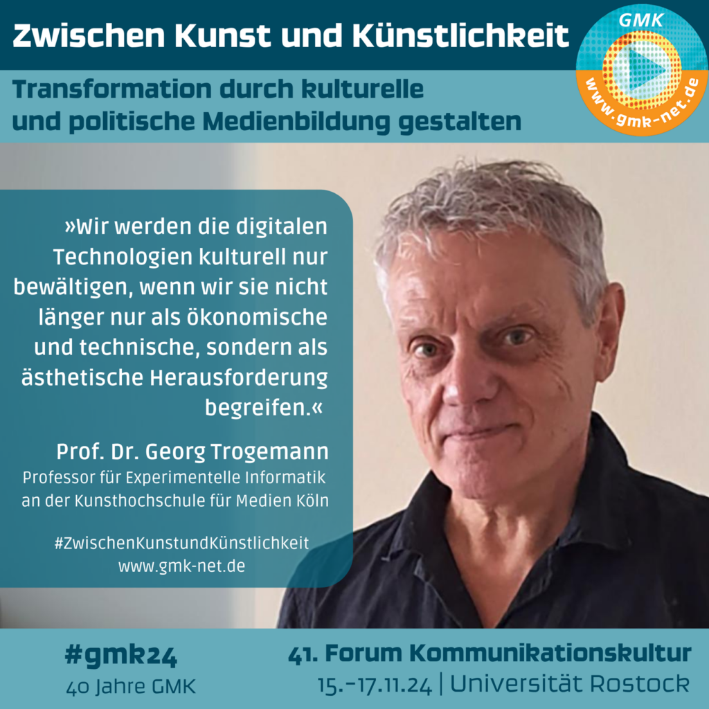 Kampagne zum Forum 2024: Statement von Prof. Dr. Georg Trogemann